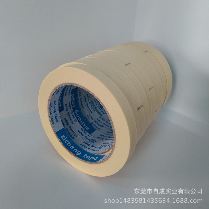 美紋高溫紙膠帶ZC-666# 耐高溫美紋紙膠帶 烤漆遮蔽皺紋紙膠帶